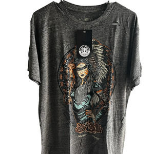 Secret Artist by Affliction Men's T-shirt Native Girl